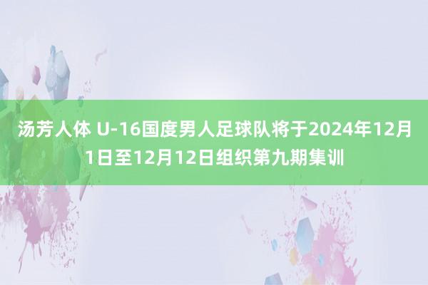 汤芳人体 U-16国度男人足球队将于2024年12月1日至12月12日组织第九期集训